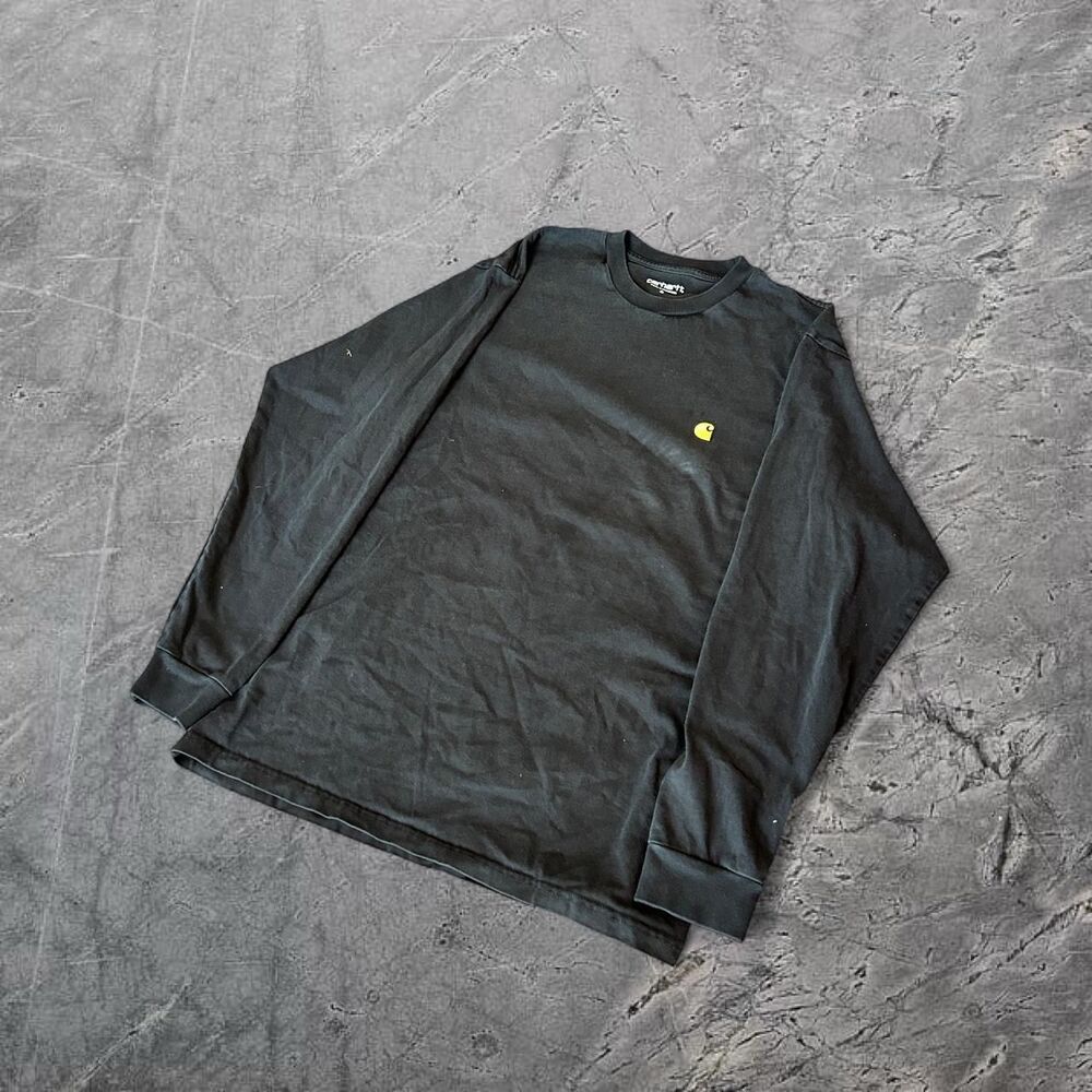 Carhartt WIP work in progress embroidered heavyweight long sleeve tee shirt